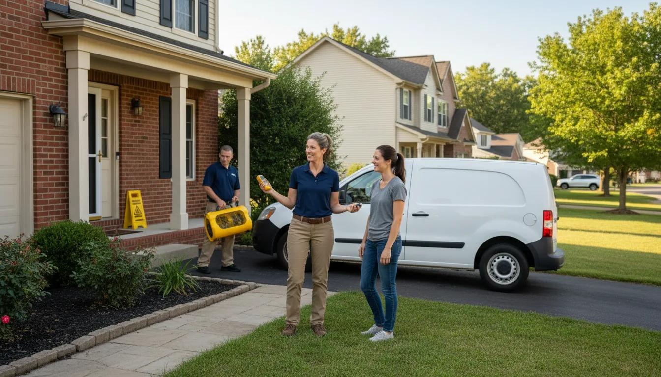 Water restoration image for Dehumidification And Cleanup Services in Macksville, KS